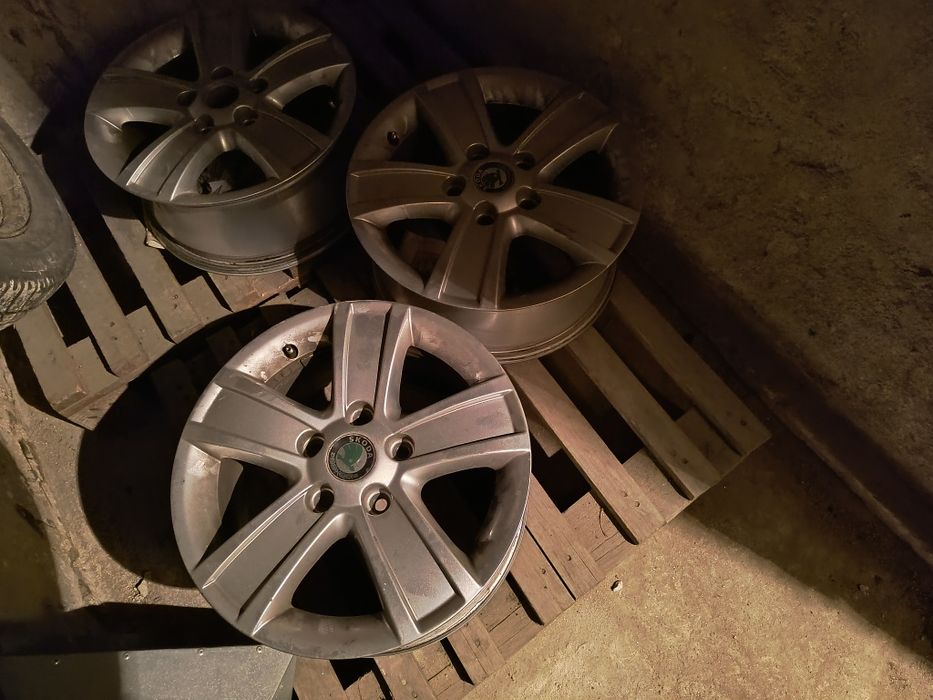 Jante aliaj și tabla,8buc,pe 15,5x112, VW,Audi,Skoda Seat,250 lei