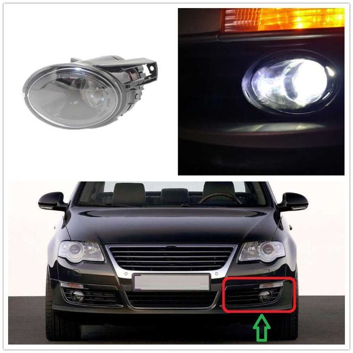 Grila proiector ceata partea stanga Volkswagen Passat B6