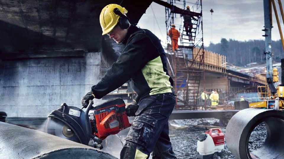 Алмазная резка бетона.