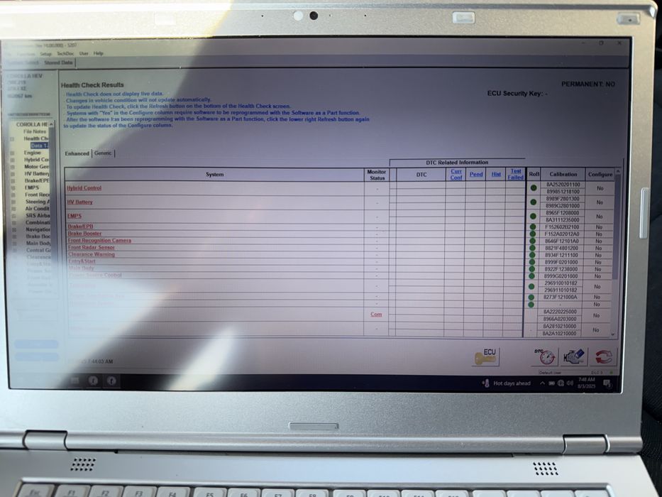 Tester/Diagnoza dedicata Toyota/Lexus OTC+Laptop  utilizat Dell 7480