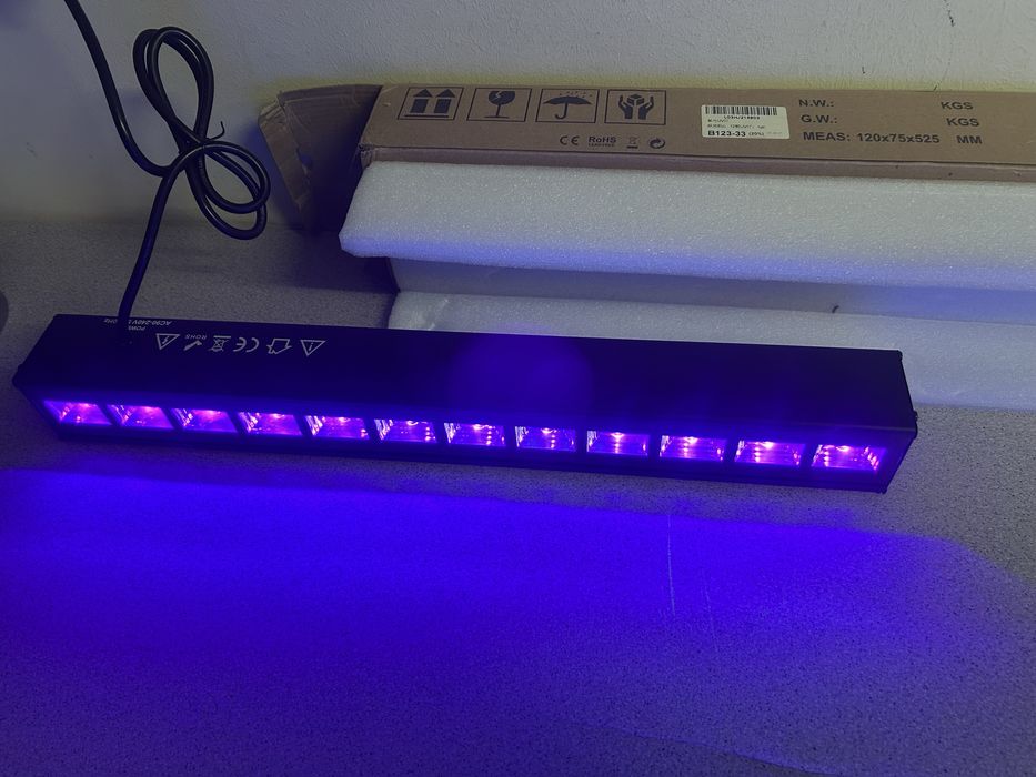 Lampa 12 leduri UV purple