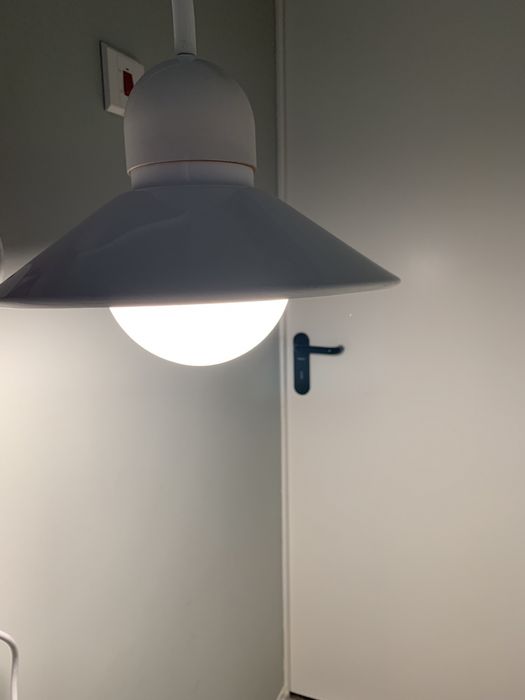 Винтидж бяла външна стенна лампа /90-те
