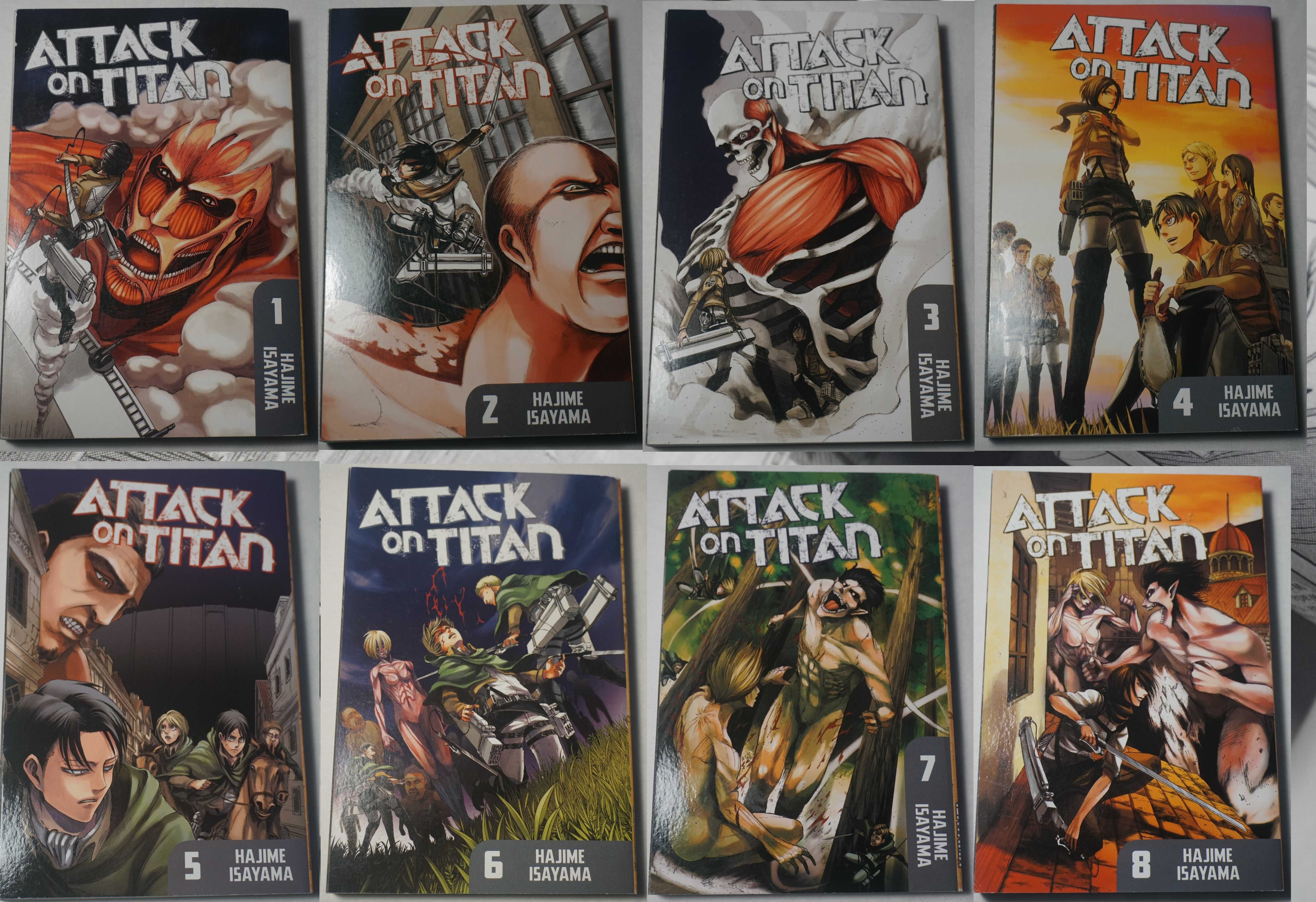 Attack outlets on Titan Manga 1-13