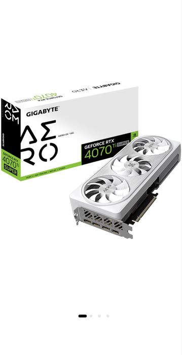 Placa video GIGABYTE GeForce RTX™ 4070 Ti Super AERO OC, 16GB GDDR6X, 256-bit
