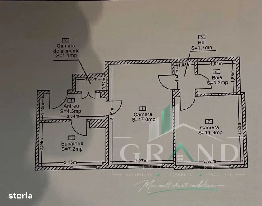 Apartament 2 camere | Facultatea de Litere | zona Garii