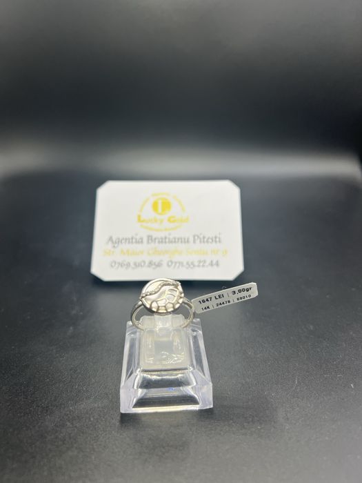 Inel aur 14k 3 gr marimea 19 cod 24478