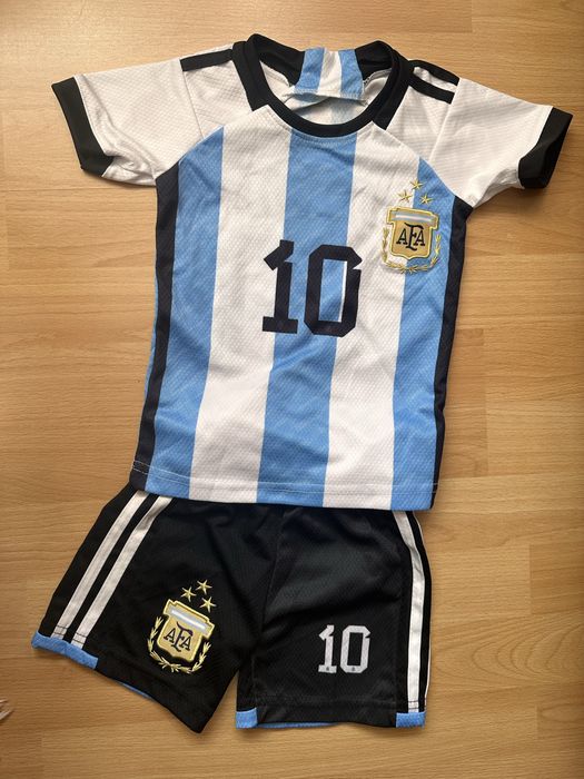 Set fotbal Argentina Messi marimea 80 12 luni