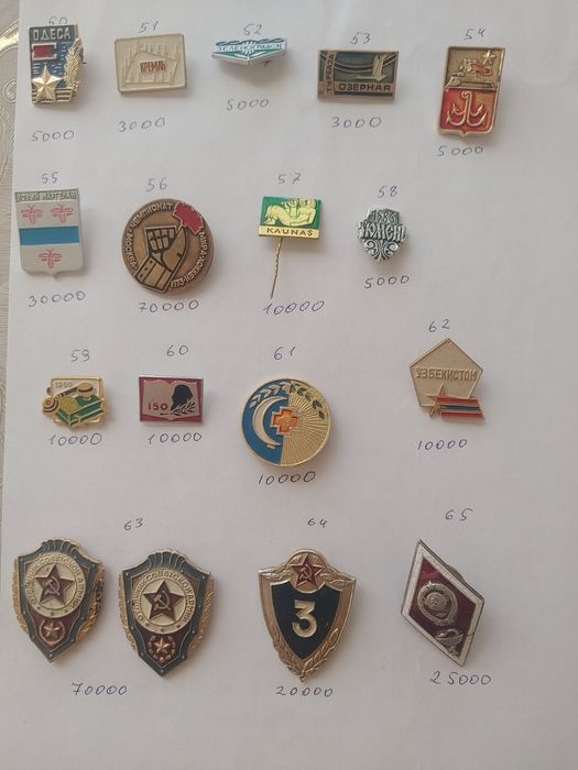 Значки разные советский