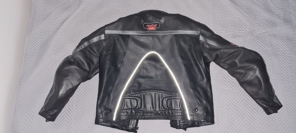 Яке за Мотор Априлия Aprilia Естествена Кожа Черно