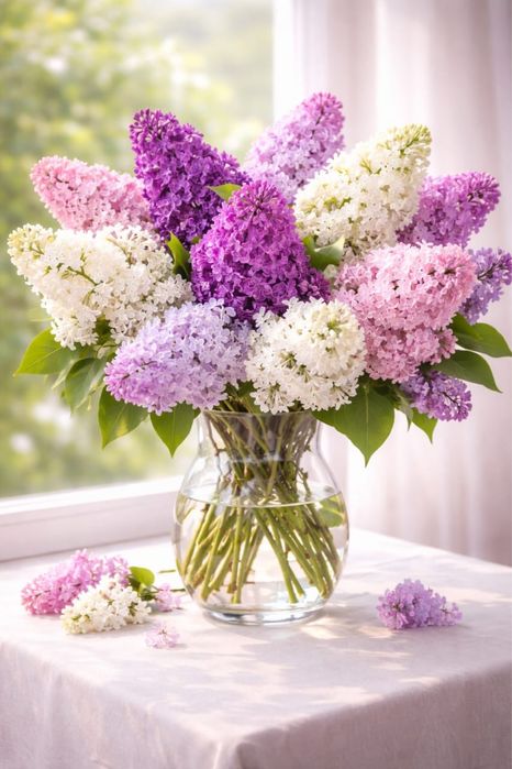 Букеты из свежей сирени