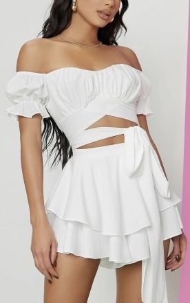 Ефектен сет, комплект в бяло/синьо/бебешко розово