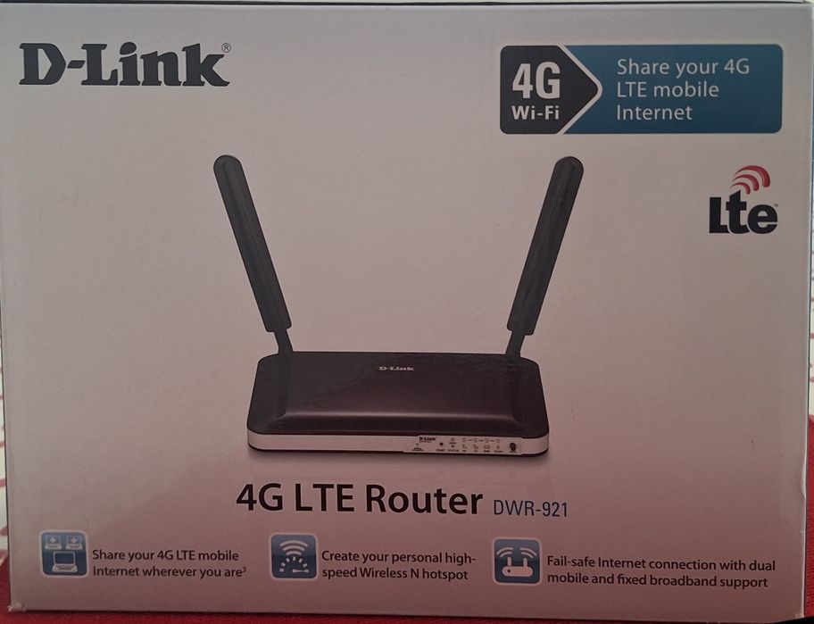 Router wireless D-Link DWR-921, GSM 4G/LTE, slot SIM