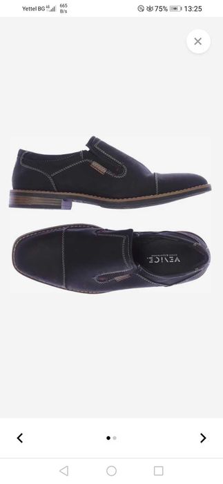 Италиански мъжки велурени ежедневни обувки N43 VENICE