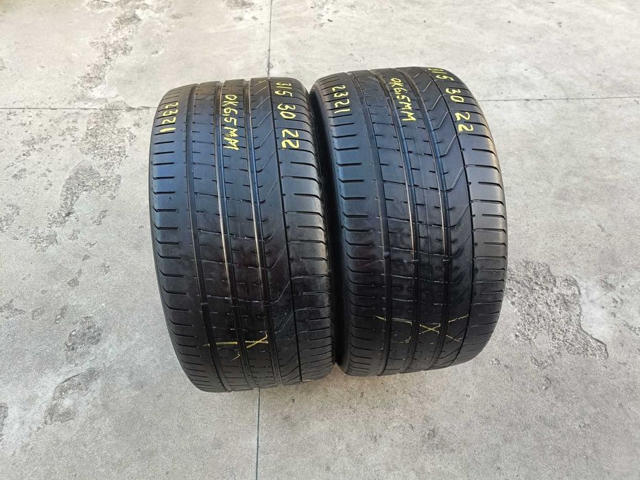 Doua anvelope de vara 315 30 22 pirelli p zero 6,5 mm dot 2321