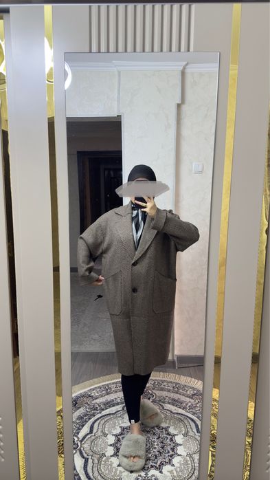 2 Пальто плотная вязка