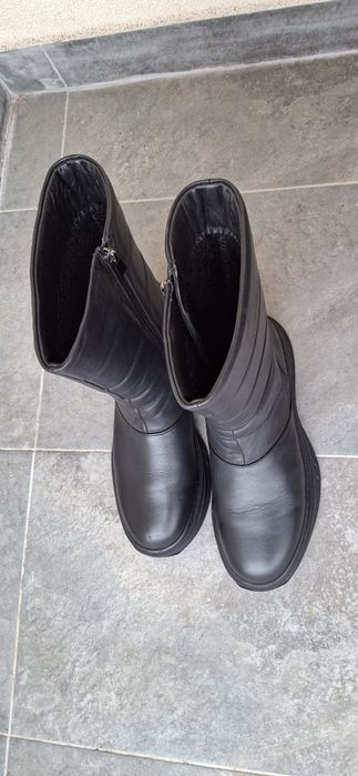 Cizme piele naturala 39 imblanite romanesti