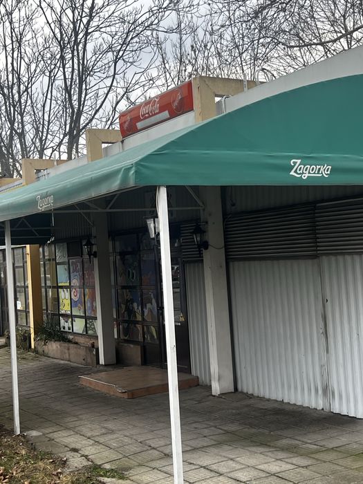 Метален навес с винилово покривало