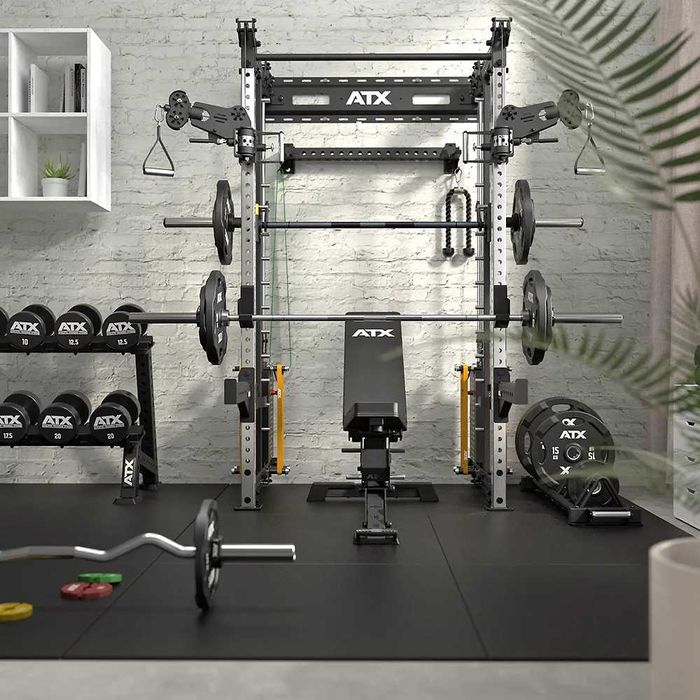 Кросоувър Станция 2 х 90 кг / Смит Машина / Фитнес Станция за Стена