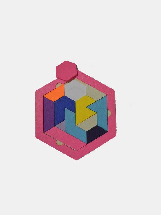 Пазл Шестигранник из фетра головоломка