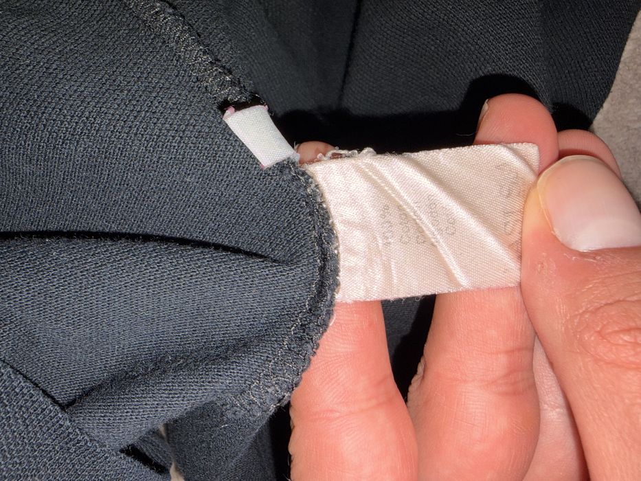 Polo Lacoste mânecă lungă, negru, mărime 5 (L)