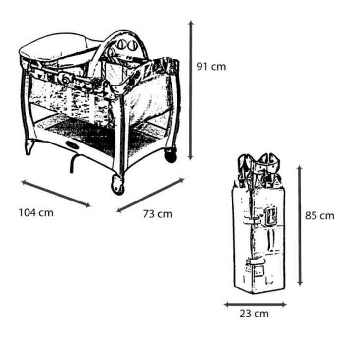 Сгъваема кошара Graco Contour Electra Deluxe