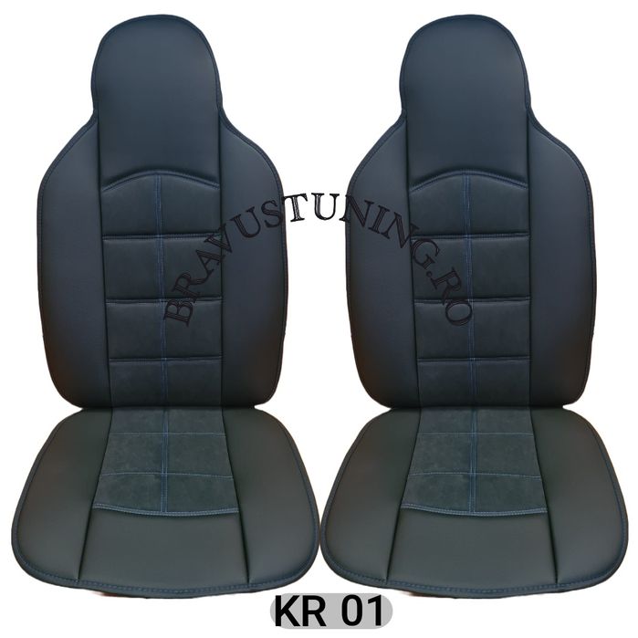 Huse spatar/sezut 2buc/set Material tip Alcantara + Piele ecologica