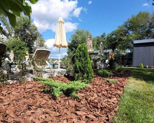 Ландшафт — мульча из лиственницы