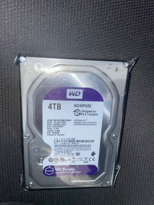 НОВЫЙ HDD 4TB wd purple