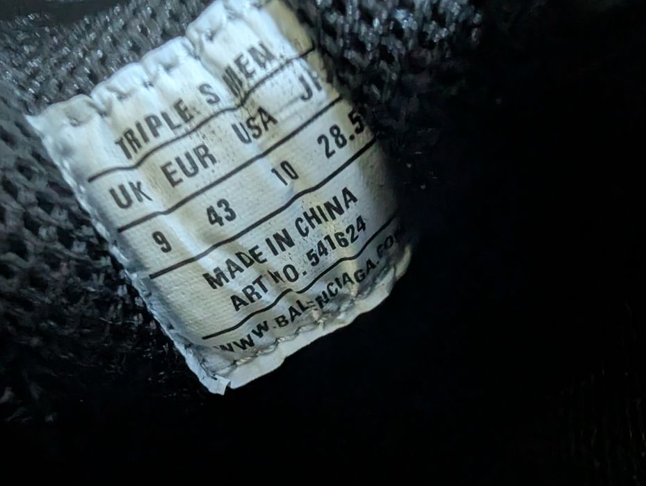 Balenciaga Triple S Black