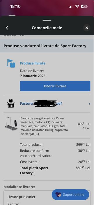 Banda de alergat Orion Smart N2