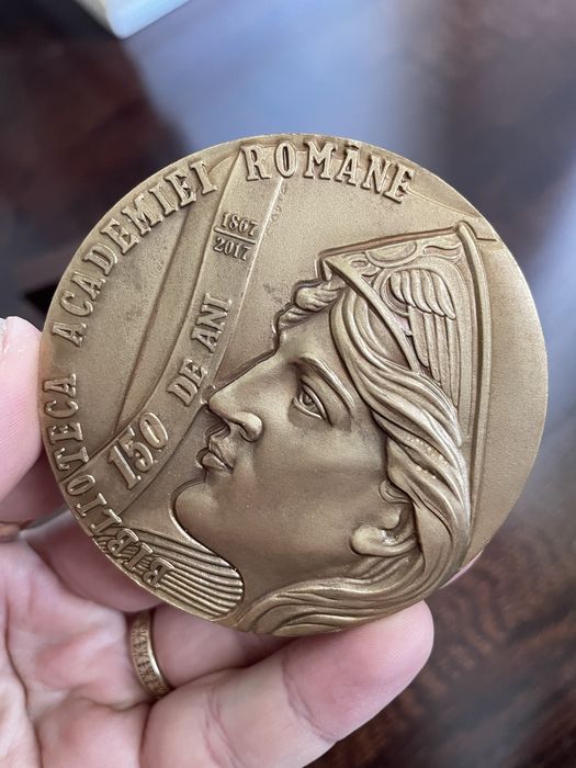 Medalie „150 de ani - Biblioteca Academiei Române” Cupru