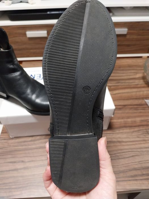 Ghete piele naturala texturate sidef 36