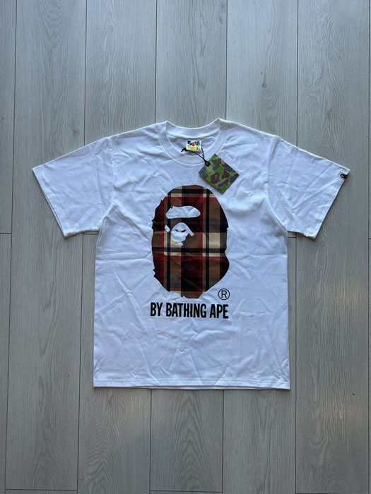 Tricou Bape cu imprimeu Burbberry