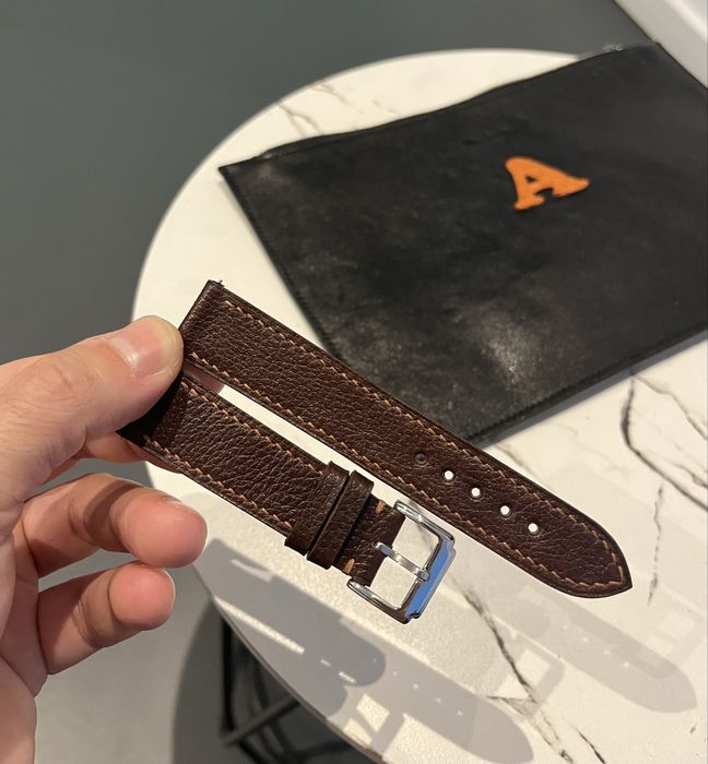 Curea de ceas 20 mm lucrata manual din piele premium Togo