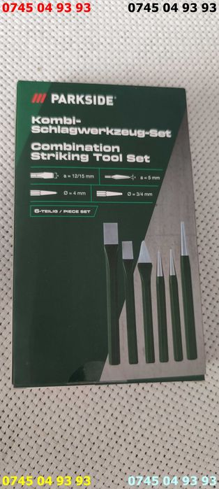 set 3 dalti 1 punctator 2 dorn noi in cutie