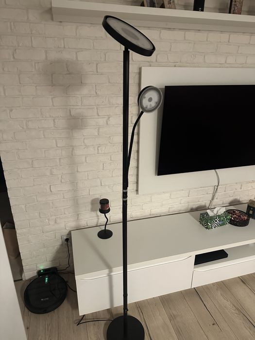 Lampadar Moemax cu dublu Led,180 cm/450 Lumen, 3000 Kelvin