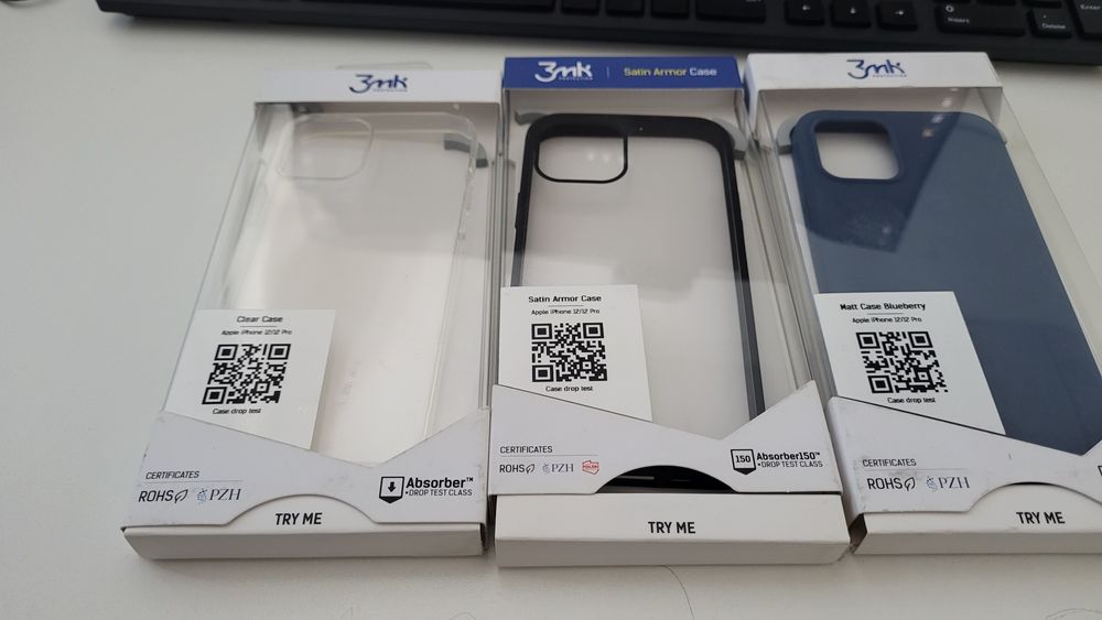 Кейсове 3 броя за iPhone 12/12 PRO