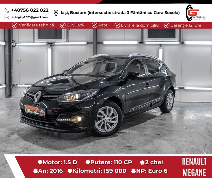 Renault Megan Break 15dci Euro6 Navi Climatronic Garanție Rate  TBI