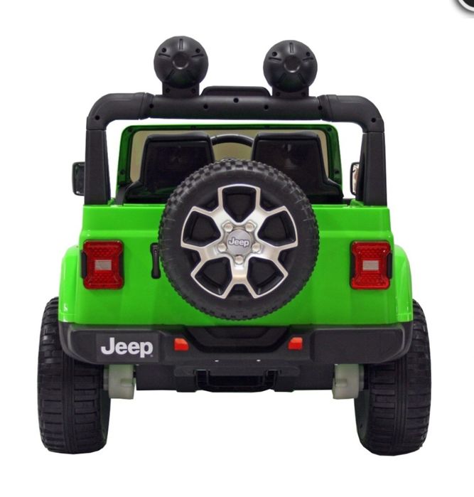 Masinuta Electrica JEEP 4X4 verde, 2 locuri, Scaune Tapitate,RotiSpuma