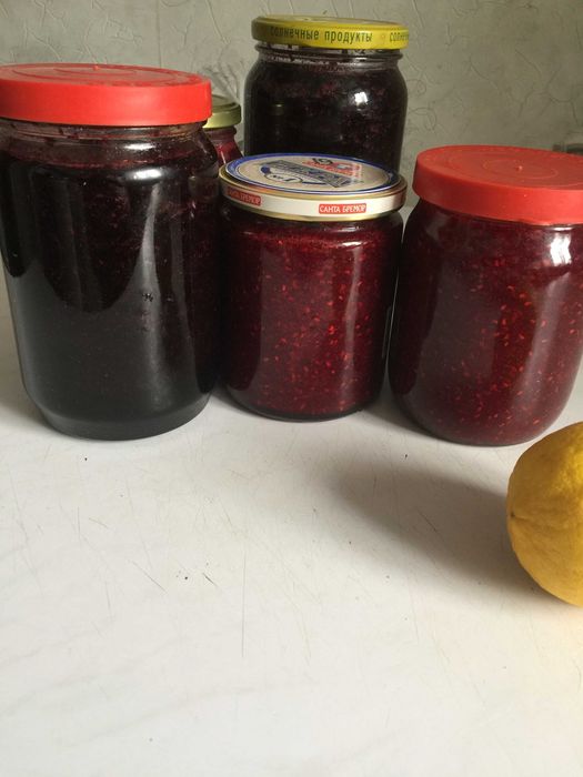 Продам малина перетертая с сахаром