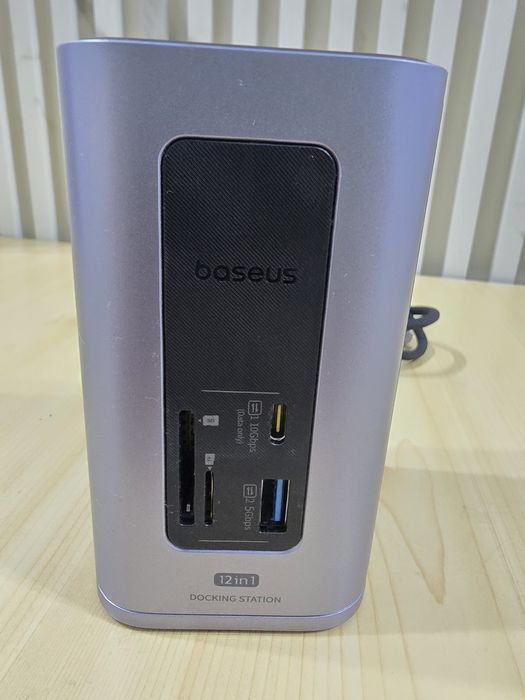 Докинг станция Baseus, 100 W, USB-C, сива