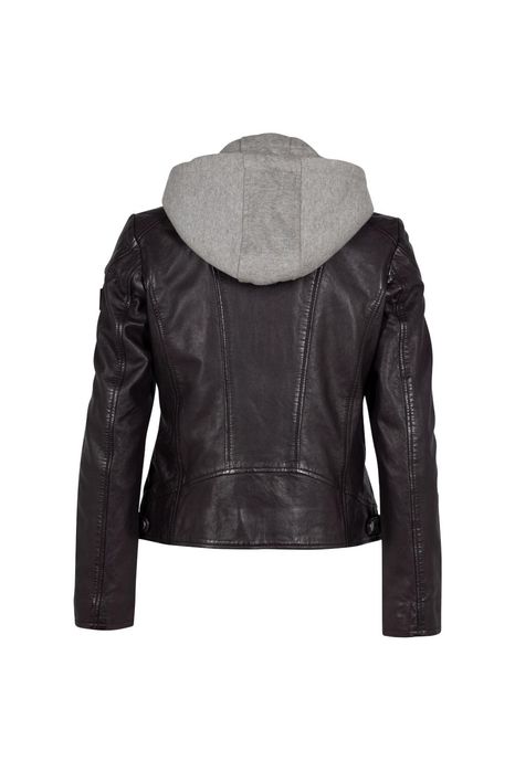 Geaca de Piele Dama Mauritius Mov Inchis GWAlice