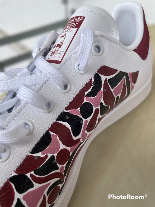 Adidas обувки Stan Smith ръчно рисувани