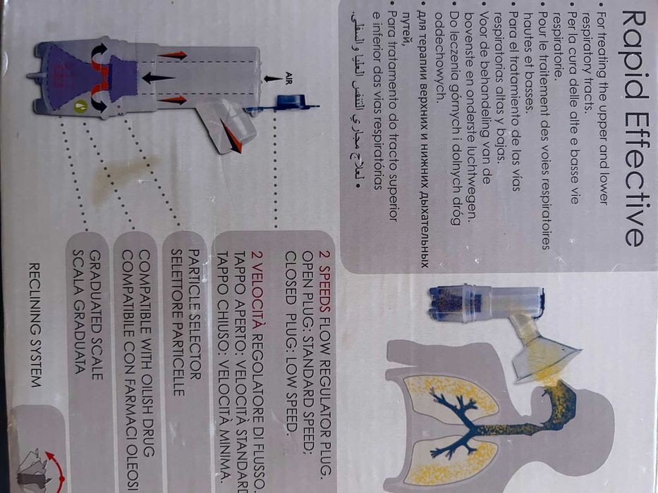 Nebulizator cu compresor si debit reglabil