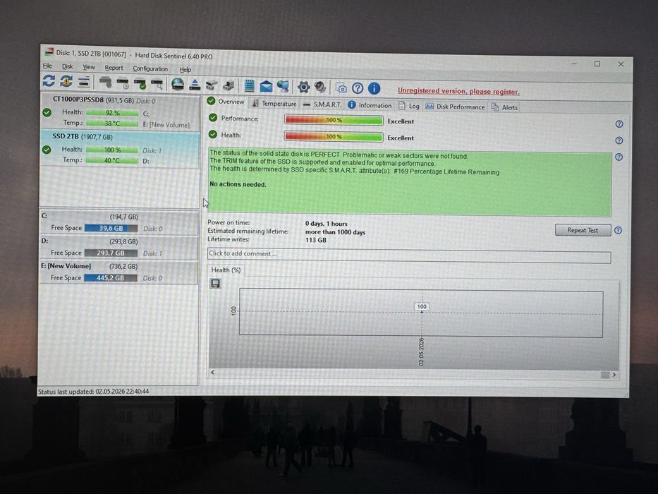 SSD Kingston 2TB SATA 2.5” – stare foarte bună