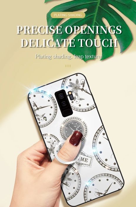 Husa cu inel rotativ " Clock " Samsung  S10 ; S9 Plus