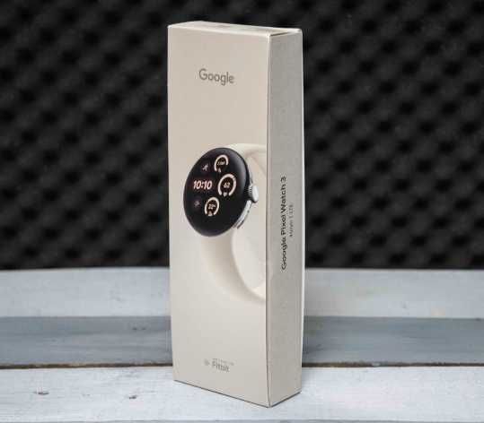 Google Pixel Watch 3 aqlli soati, 45 mm, Wi-Fi, Tasmasi oq