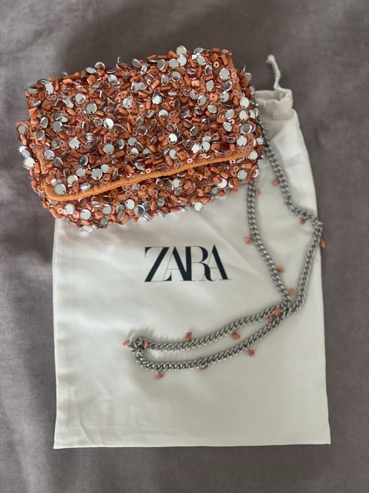 Оранжева чанта ZARA