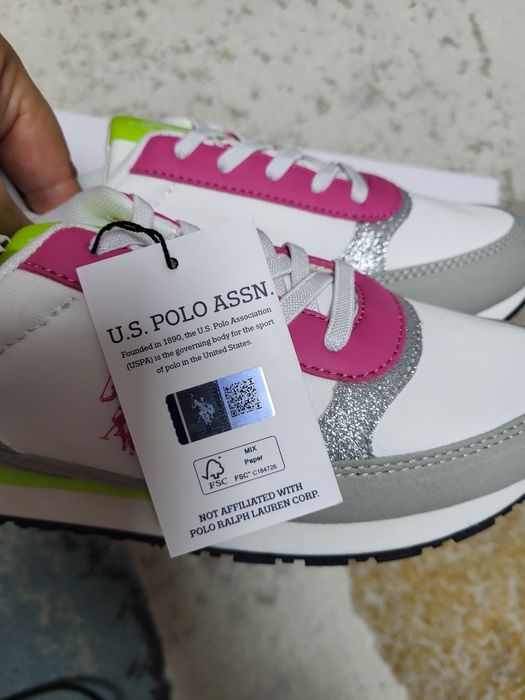 Sneakers U.S. Polo Assn, nr. 34 + cadou adidasi skechers 34