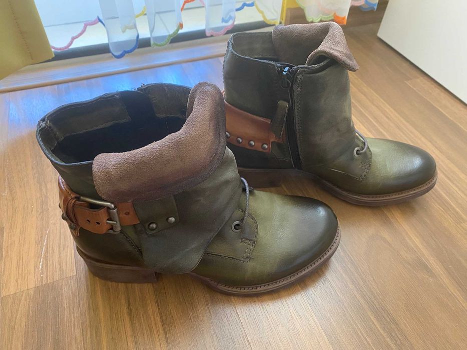 Боти естествена кожа Orange Label